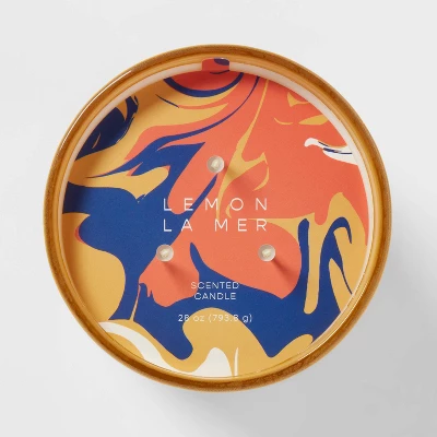 28oz Glass Lemon La Mer Candle Yellow - Opalhouse™ 3 28oz Glass Lemon La Mer Candle Yellow - Opalhouse™ - Image 3