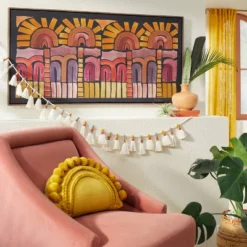 24" X 48" Many Suns Framed Canvas - Opalhouseâ„¢ Designed With Jungalowâ„¢