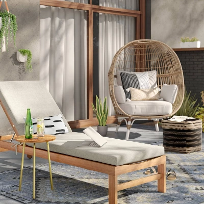 7'x10' Tapestry Rectangular Woven Outdoor Area Rug Gray - Opalhouse™ 1 7'x10' Tapestry Rectangular Woven Outdoor Area Rug Gray - Opalhouse™