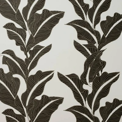 Botanical Leaf Peel And Stick Wallpaper Black/White - Opalhouse™ Designed With Jungalow™ 2 Botanical Leaf Peel And Stick Wallpaper Black/White - Opalhouse™ Designed With Jungalow™ - Image 2