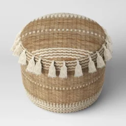 Gemma Pouf Jute Striped/Tassels Natural - Opalhouse™ 3 Gemma Pouf Jute Striped/Tassels Natural - Opalhouse™ -Opalhouse GUEST 8cc6aff8 d92c 4141 ad0a 7584af628132