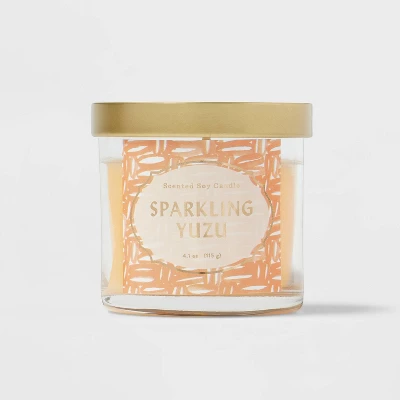 Lidded Glass Jar Candle Sparkling Yuzu - Opalhouse™ 5 Lidded Glass Jar Candle Sparkling Yuzu - Opalhouse™ - Image 5