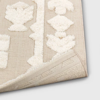 Outdoor Rug Tufted Cream - Opalhouse™ 2 Outdoor Rug Tufted Cream - Opalhouse™ - Image 2