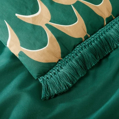 Full/Queen Printed Comforter & Sham Set Teal - Opalhouse™ Designed With Jungalow™ 2 Full/Queen Printed Comforter & Sham Set Teal - Opalhouse™ Designed With Jungalow™ - Image 2