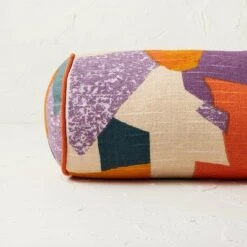 Oversized Bolster Jungalow Geo Print Decorative Throw Pillow - Opalhouse™ Designed With Jungalow™ -Opalhouse GUEST c3b9a674 e336 4dce b6b8 2f0cb288bf41