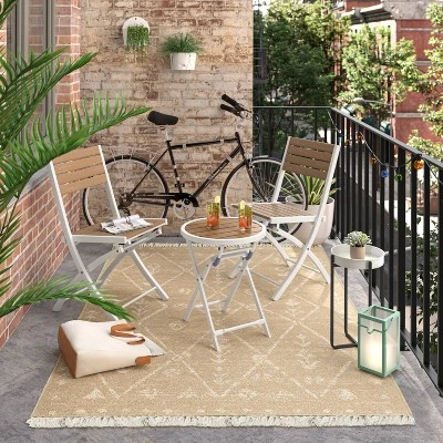 5'x7' Tapestry Rectangular Woven Outdoor Area Rug Multicolor Neutrals - Opalhouse™ 1 5'x7' Tapestry Rectangular Woven Outdoor Area Rug Multicolor Neutrals - Opalhouse™